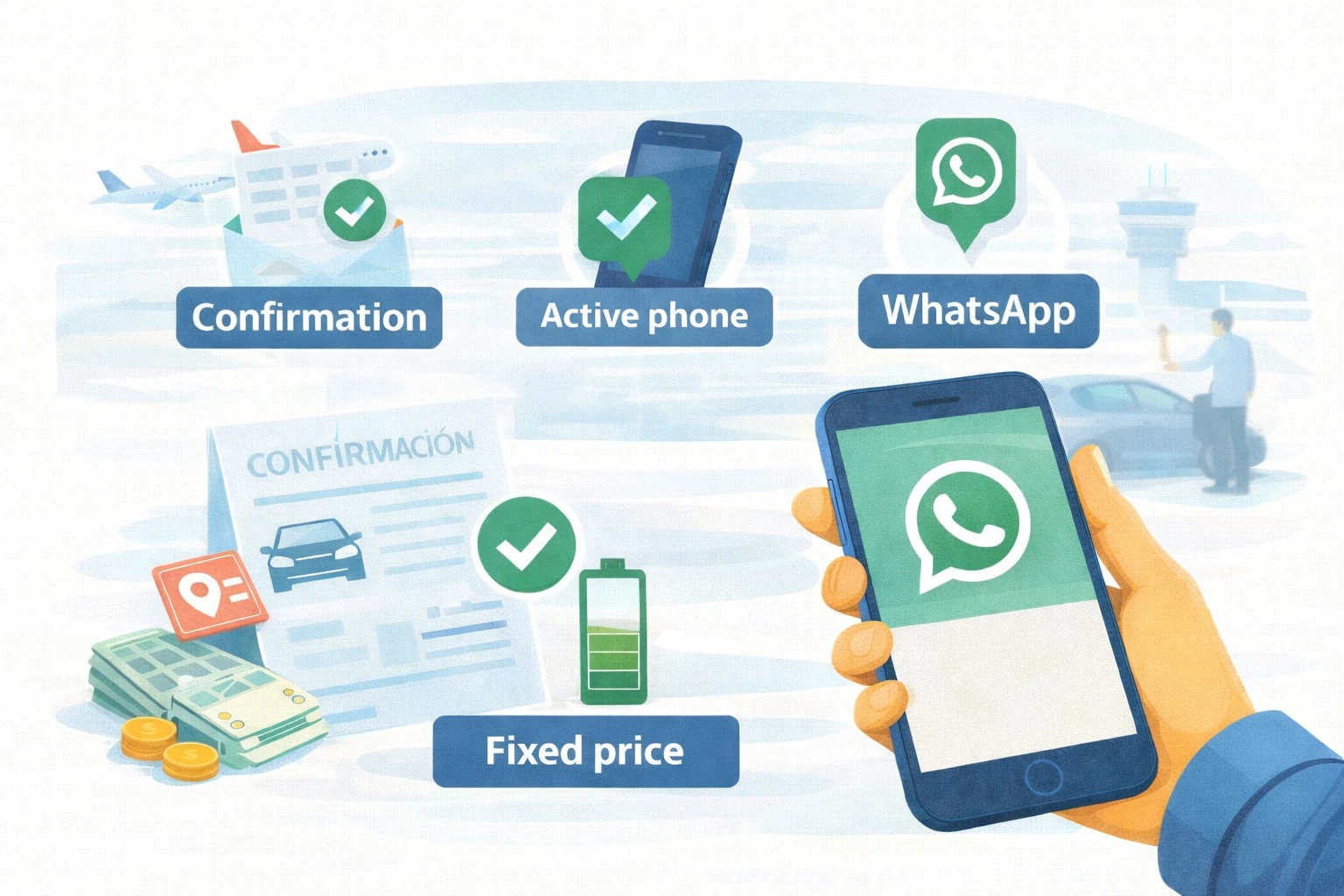 📲 Comunicación el día del transfer: confirmación y WhatsApp